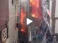 Noida Fire: Massive Blaze Erupts at Paying Guest Facility in Sector-62 (Watch Video) - Hindi News | Noida Fire: Massive Blaze Erupts at Paying Guest Facility in Sector-62 (Watch Video) | Latest national News at Lokmattimes.com