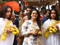 Nysa Devgan visits Siddhivinayak with mom Kajol in traditional wear - Hindi News | Nysa Devgan visits Siddhivinayak with mom Kajol in traditional wear | Latest entertainment News at Lokmattimes.com