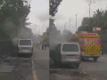 Thane: Omni Van Catches Fire Near Kalwa Hospital, None Hurt (Watch Video) - Hindi News | Thane: Omni Van Catches Fire Near Kalwa Hospital, None Hurt (Watch Video) | Latest thane News at Lokmattimes.com