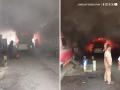 Mumbai Fire: Blaze Erupts in CNG Bus at Oshiwara Bus Depot (Watch Video) - Hindi News | Mumbai Fire: Blaze Erupts in CNG Bus at Oshiwara Bus Depot (Watch Video) | Latest mumbai News at Lokmattimes.com