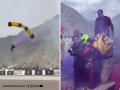 Pakistan Paraglider Viral Video: Soldier Lands on Chief Guest During Event - Hindi News | Pakistan Paraglider Viral Video: Soldier Lands on Chief Guest During Event | Latest social-viral News at Lokmattimes.com