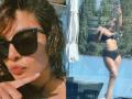 Priyanka Chopra stuns in a black bikini listening to her favorite 90s Bollywood music - Hindi News | Priyanka Chopra stuns in a black bikini listening to her favorite 90s Bollywood music | Latest entertainment News at Lokmattimes.com