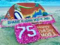 PM Modi’s 75th Birthday: Puri Sand Artist Sudarsan Pattnaik Creates Sand Art With 750 Flowers - Hindi News | PM Modi’s 75th Birthday: Puri Sand Artist Sudarsan Pattnaik Creates Sand Art With 750 Flowers | Latest national News at Lokmattimes.com