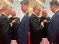 PM Narendra Modi, Chinese President Xi Jinping and Russian President Vladimir Putin Seen Interacting at SCO Summit 2025 in China - Hindi News | PM Narendra Modi, Chinese President Xi Jinping and Russian President Vladimir Putin Seen Interacting at SCO Summit 2025 in China | Latest international News at Lokmattimes.com