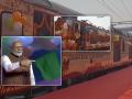PM Narendra Modi Flags Off Pravasi Bharatiya Express, Special Tourist Train for Indian Diaspora (Watch Video) - Hindi News | PM Narendra Modi Flags Off Pravasi Bharatiya Express, Special Tourist Train for Indian Diaspora (Watch Video) | Latest national News at Lokmattimes.com