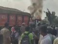 Prayagraj Accident: One Killed, Three Injured as Truck Runs Over Schoolchildren in Uttar Pradesh; Angry Villagers Set Vehicle Ablaze (Watch Video) - Hindi News | Prayagraj Accident: One Killed, Three Injured as Truck Runs Over Schoolchildren in Uttar Pradesh; Angry Villagers Set Vehicle Ablaze (Watch Video) | Latest national News at Lokmattimes.com
