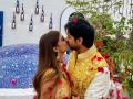 Newlyweds Shaza and Priyaank share a passionate kiss, cousin Shraddha Kapoor welcomes family's new member - Hindi News | Newlyweds Shaza and Priyaank share a passionate kiss, cousin Shraddha Kapoor welcomes family's new member | Latest entertainment News at Lokmattimes.com