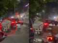 Pune Road Rage: Drunk Driver Crashes Into Divider, Smashes Delivery Man’s Scooter on NIBM Road (Watch Video) - Hindi News | Pune Road Rage: Drunk Driver Crashes Into Divider, Smashes Delivery Man’s Scooter on NIBM Road (Watch Video) | Latest pune News at Lokmattimes.com