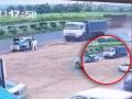 Pune-Solapur Highway Accident: One Killed, Three Others Injured After Speeding Truck Hits Parked Car; Chilling CCTV Footage Surfaces - Hindi News | Pune-Solapur Highway Accident: One Killed, Three Others Injured After Speeding Truck Hits Parked Car; Chilling CCTV Footage Surfaces | Latest maharashtra News at Lokmattimes.com