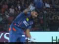 BCCI takes action against Avesh Khan for throwing helmet after win against RCB - Hindi News | BCCI takes action against Avesh Khan for throwing helmet after win against RCB | Latest cricket News at Lokmattimes.com