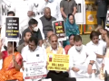 Rahul Gandhi along with his Congress leaders group protest against fuel price hike - Hindi News | Rahul Gandhi along with his Congress leaders group protest against fuel price hike | Latest national News at Lokmattimes.com