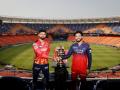 RCB vs PBKS IPL 2025 Final: Rajat Patidar and Shreyas Iyer Pose With Trophy Ahead of Title Clash (See Pics) - Hindi News | RCB vs PBKS IPL 2025 Final: Rajat Patidar and Shreyas Iyer Pose With Trophy Ahead of Title Clash (See Pics) | Latest cricket News at Lokmattimes.com