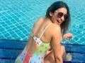 Rakul Preet Singh turns the heat in a colourful backless swimsuit - Hindi News | Rakul Preet Singh turns the heat in a colourful backless swimsuit | Latest entertainment News at Lokmattimes.com