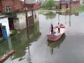 Uttar Pradesh Rains: Residents Use Boat to Navigate Waterlogged Streets in Moradabad (Watch Video) - Hindi News | Uttar Pradesh Rains: Residents Use Boat to Navigate Waterlogged Streets in Moradabad (Watch Video) | Latest national News at Lokmattimes.com