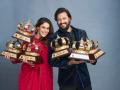 Riteish and Genelia Deshmukh Bags Nine Trophy's for Marathi Blockbuster 'Ved' at "Maharashtracha Favorite Kon" - Hindi News | Riteish and Genelia Deshmukh Bags Nine Trophy's for Marathi Blockbuster 'Ved' at "Maharashtracha Favorite Kon" | Latest entertainment News at Lokmattimes.com