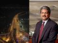 Anand Mahindra Mesmerized by Mumbai's "Golden Ribbon": Trans Harbour Link Viral - Hindi News | Anand Mahindra Mesmerized by Mumbai's "Golden Ribbon": Trans Harbour Link Viral | Latest social-viral News at Lokmattimes.com