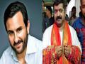 Saif Ali Khan's statement glorifying Ravan creates political uproar - Hindi News | Saif Ali Khan's statement glorifying Ravan creates political uproar | Latest entertainment News at Lokmattimes.com