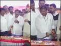 Video: Shinde Sena Buldhana MLA Sanjay Gaikwad Faces Flak For Using Sword To Cut & Feed Cake On Son's Birthday - Hindi News | Video: Shinde Sena Buldhana MLA Sanjay Gaikwad Faces Flak For Using Sword To Cut & Feed Cake On Son's Birthday | Latest maharashtra News at Lokmattimes.com