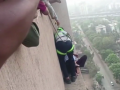Watch: Fire brigade rescues elderly mental patient trapped on 32nd floor - Hindi News | Watch: Fire brigade rescues elderly mental patient trapped on 32nd floor | Latest maharashtra News at Lokmattimes.com