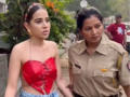 Watch: Uorfi Javed taken into custody by Mumbai police for her outfit? Viral video sparks speculation - Hindi News | Watch: Uorfi Javed taken into custody by Mumbai police for her outfit? Viral video sparks speculation | Latest entertainment News at Lokmattimes.com