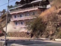 Five-Story Building Collapses in Himachal Village, Causes Road Damage – Watch Video - Hindi News | Five-Story Building Collapses in Himachal Village, Causes Road Damage – Watch Video | Latest national News at Lokmattimes.com