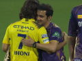 WATCH: MS Dhoni Shares Warm Hug With Gautam Gambhir After CSK vs KKR IPL 2024 Match, Video Goes Viral! - Hindi News | WATCH: MS Dhoni Shares Warm Hug With Gautam Gambhir After CSK vs KKR IPL 2024 Match, Video Goes Viral! | Latest cricket News at Lokmattimes.com