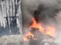 Rajasthan Fire: Massive Blaze Engulfs Tyre Factory in Ajmer, Firefighters on Scene (Watch Video) - Hindi News | Rajasthan Fire: Massive Blaze Engulfs Tyre Factory in Ajmer, Firefighters on Scene (Watch Video) | Latest national News at Lokmattimes.com