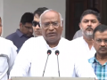 WATCH: 'India Bloc Will Win 295+ Seats,' Says Kharge After Meeting With Allies In Delhi - Hindi News | WATCH: 'India Bloc Will Win 295+ Seats,' Says Kharge After Meeting With Allies In Delhi | Latest national News at Lokmattimes.com