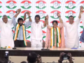 Vinesh Phogat and Bajrang Punia Join Congress Ahead of Haryana Assembly Election 2024 (Watch Video) - Hindi News | Vinesh Phogat and Bajrang Punia Join Congress Ahead of Haryana Assembly Election 2024 (Watch Video) | Latest national News at Lokmattimes.com