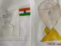 Independence Day 2025: Six Versions of Gandhi Go Viral as Students’ Drawings Win the Internet - Hindi News | Independence Day 2025: Six Versions of Gandhi Go Viral as Students’ Drawings Win the Internet | Latest social-viral News at Lokmattimes.com