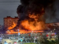 Russia Market Fire: One Dead, Two Injured as Massive Blaze Sweeps Through St Petersburg Complex (Watch Video) - Hindi News | Russia Market Fire: One Dead, Two Injured as Massive Blaze Sweeps Through St Petersburg Complex (Watch Video) | Latest international News at Lokmattimes.com