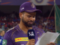 IPL 2024: Shreyas Iyer Forgets Team Combination During Toss in RCB vs KKR Match (Watch Video) - Hindi News | IPL 2024: Shreyas Iyer Forgets Team Combination During Toss in RCB vs KKR Match (Watch Video) | Latest cricket News at Lokmattimes.com