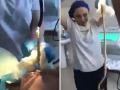 SHOCKING Video! 4-feet-long snake pulled out of a woman's mouth in Russia - Hindi News | SHOCKING Video! 4-feet-long snake pulled out of a woman's mouth in Russia | Latest social-viral News at Lokmattimes.com