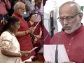 CP Radhakrishnan of NDA Sworn in as New Vice President of India (Watch Video) - Hindi News | CP Radhakrishnan of NDA Sworn in as New Vice President of India (Watch Video) | Latest national News at Lokmattimes.com