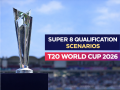 T20 World Cup 2026 Super 8 Qualification Scenarios: Which Teams Have Qualified and Who Are in Contention? EXPLAINED - Hindi News | T20 World Cup 2026 Super 8 Qualification Scenarios: Which Teams Have Qualified and Who Are in Contention? EXPLAINED | Latest cricket News at Lokmattimes.com