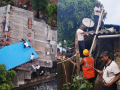 Thane School Roof Collapse: 2 Injured as Roof Sheet Falls on Nearby Houses (Watch Video) - Hindi News | Thane School Roof Collapse: 2 Injured as Roof Sheet Falls on Nearby Houses (Watch Video) | Latest thane News at Lokmattimes.com
