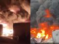 Thane Warehouse Fire: Massive Blaze Engulfs Richland Compound Complex in Bhiwandi (Watch Video) - Hindi News | Thane Warehouse Fire: Massive Blaze Engulfs Richland Compound Complex in Bhiwandi (Watch Video) | Latest thane News at Lokmattimes.com