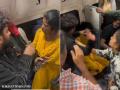 Viral Video: Woman Insults Man Repeatedly, Train Coach Argument Escalates Into Physical Fight (Watch) - Hindi News | Viral Video: Woman Insults Man Repeatedly, Train Coach Argument Escalates Into Physical Fight (Watch) | Latest social-viral News at Lokmattimes.com