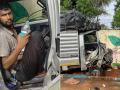 Pune Accident: Tempo Driver Injured After Vehicle Rams Into Roadside Post (Watch Video) - Hindi News | Pune Accident: Tempo Driver Injured After Vehicle Rams Into Roadside Post (Watch Video) | Latest pune News at Lokmattimes.com