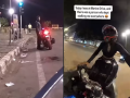 Mumbai Woman Biker Alleges Stalking Near Marine Drive At 3 AM, Claims Man Followed Her Repeatedly; Video Sparks Outrage - Hindi News | Mumbai Woman Biker Alleges Stalking Near Marine Drive At 3 AM, Claims Man Followed Her Repeatedly; Video Sparks Outrage | Latest mumbai News at Lokmattimes.com