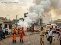Palghar Gas Leak: Oleum Leakage at Bhageria Chemicals Spreads Panic Across Tarapur MIDC - Hindi News | Palghar Gas Leak: Oleum Leakage at Bhageria Chemicals Spreads Panic Across Tarapur MIDC | Latest maharashtra News at Lokmattimes.com
