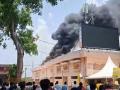 Ujjain Mahakal Temple Fire: Blast in Pollution Control Board's Batteries Halts 'Darshan' - Hindi News | Ujjain Mahakal Temple Fire: Blast in Pollution Control Board's Batteries Halts 'Darshan' | Latest national News at Lokmattimes.com