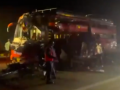 Yamuna Expressway Accident: 5 Dead, 15 Injured as Truck Collides with Double-Decker Bus in Uttar Pradesh's Aligarh (Watch Video) - Hindi News | Yamuna Expressway Accident: 5 Dead, 15 Injured as Truck Collides with Double-Decker Bus in Uttar Pradesh's Aligarh (Watch Video) | Latest national News at Lokmattimes.com
