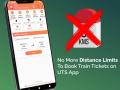 UTS Mobile Ticketing: Distance Limit Removed for Online Train Ticket Booking - Hindi News | UTS Mobile Ticketing: Distance Limit Removed for Online Train Ticket Booking | Latest national News at Lokmattimes.com