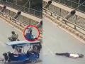 Uttar Pradesh: Biker Dies After E-Rickshaw Takes Sudden U-Turn on Busy One-Way Bridge (Watch Video) - Hindi News | Uttar Pradesh: Biker Dies After E-Rickshaw Takes Sudden U-Turn on Busy One-Way Bridge (Watch Video) | Latest national News at Lokmattimes.com