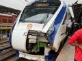 Gandhinagar-Mumbai Vande Bharat Express engine damaged after hitting cattle, four buffaloes killed - Hindi News | Gandhinagar-Mumbai Vande Bharat Express engine damaged after hitting cattle, four buffaloes killed | Latest national News at Lokmattimes.com