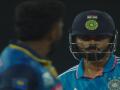 Virat Kohli and Asitha Fernando Exchange Death Stares During IND vs SL 3rd ODI in Colombo (Watch Video) - Hindi News | Virat Kohli and Asitha Fernando Exchange Death Stares During IND vs SL 3rd ODI in Colombo (Watch Video) | Latest cricket News at Lokmattimes.com