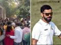 Virat Kohli’s Ranji Trophy Return Triggers Stampede-Like Chaos at Arun Jaitley Stadium, Injuries Reported (Watch Video) - Hindi News | Virat Kohli’s Ranji Trophy Return Triggers Stampede-Like Chaos at Arun Jaitley Stadium, Injuries Reported (Watch Video) | Latest cricket News at Lokmattimes.com