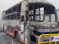Vizianagaram Bus Fire: 37 Passengers Escape Unhurt After Tyre Burst Sparks Blaze in Andhra Pradesh (VIDEO) - Hindi News | Vizianagaram Bus Fire: 37 Passengers Escape Unhurt After Tyre Burst Sparks Blaze in Andhra Pradesh (VIDEO) | Latest national News at Lokmattimes.com
