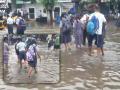 Mumbai Rains: Waterlogging in Vasai-Virar and Nala Sopara After Overnight Downpour; Yellow Alert Issued for City - Hindi News | Mumbai Rains: Waterlogging in Vasai-Virar and Nala Sopara After Overnight Downpour; Yellow Alert Issued for City | Latest mumbai News at Lokmattimes.com